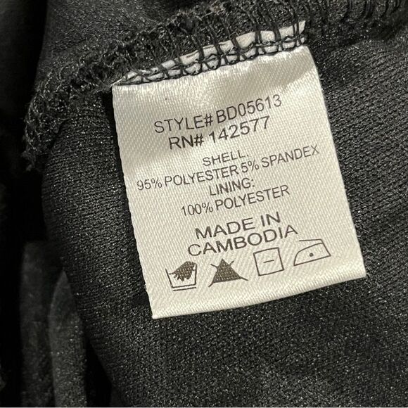 Elegant Black Ruched junior mini Dress size small - Picture 11 of 13